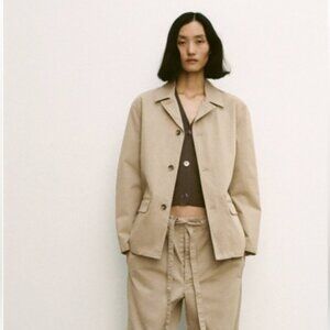 Zara Tan Trench Jacket Size Xlarge